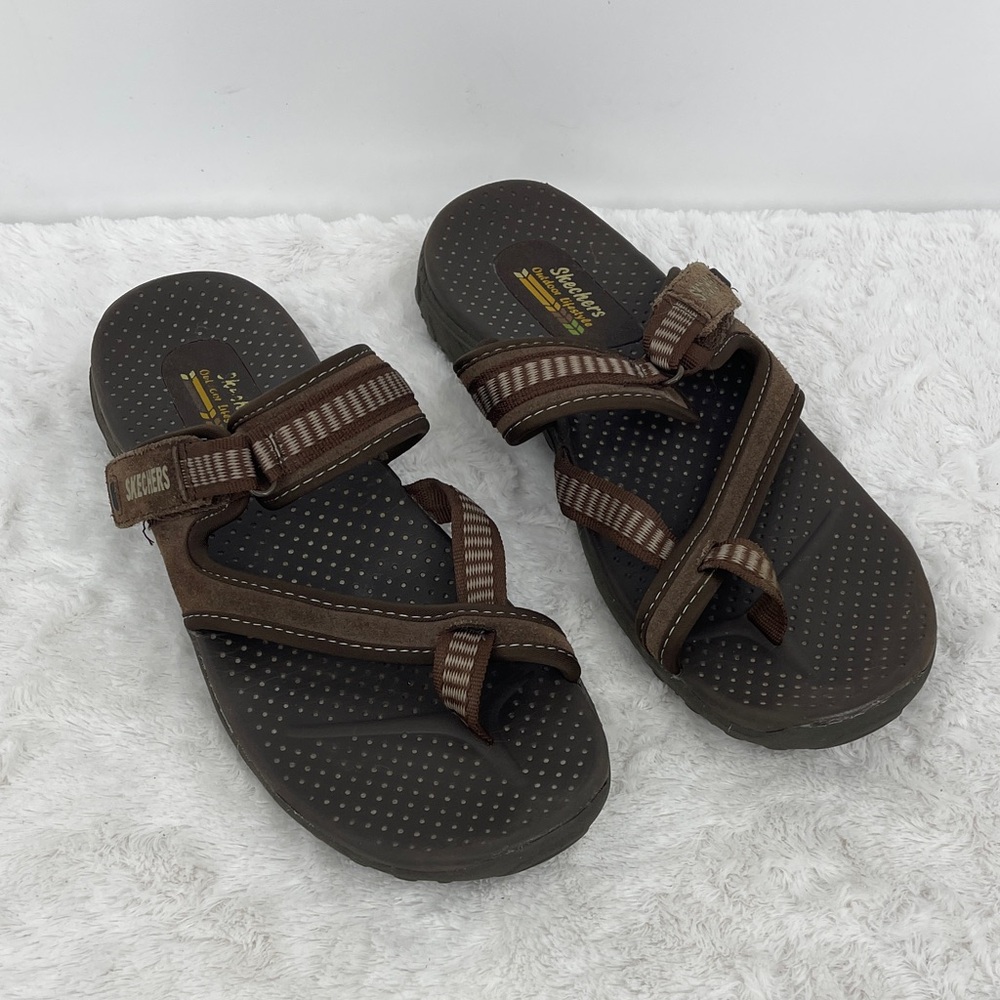 Skechers Brown Strappy Sandals MENS SIZE 10